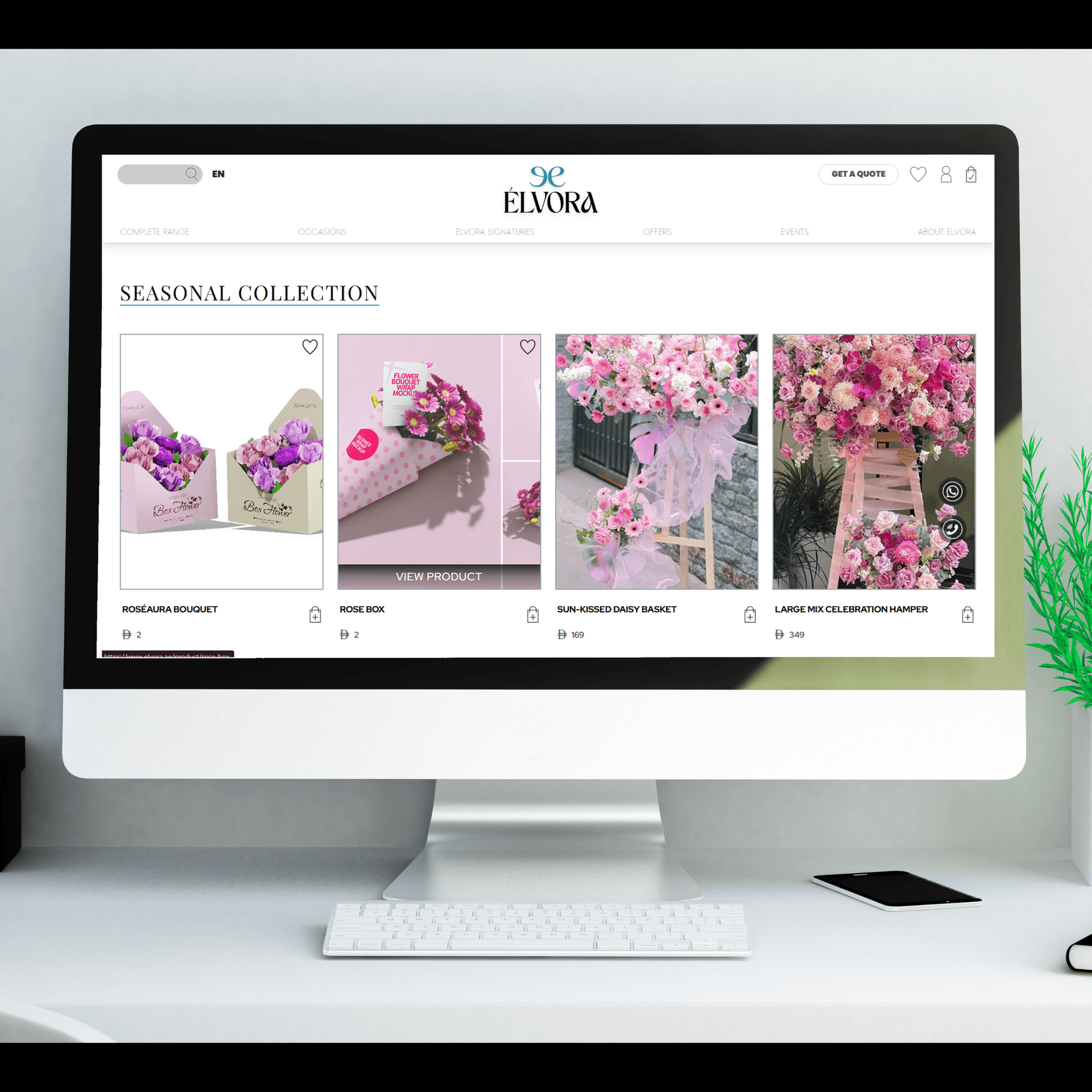 Elvora Luxury Flower E-Commerce - Dubai