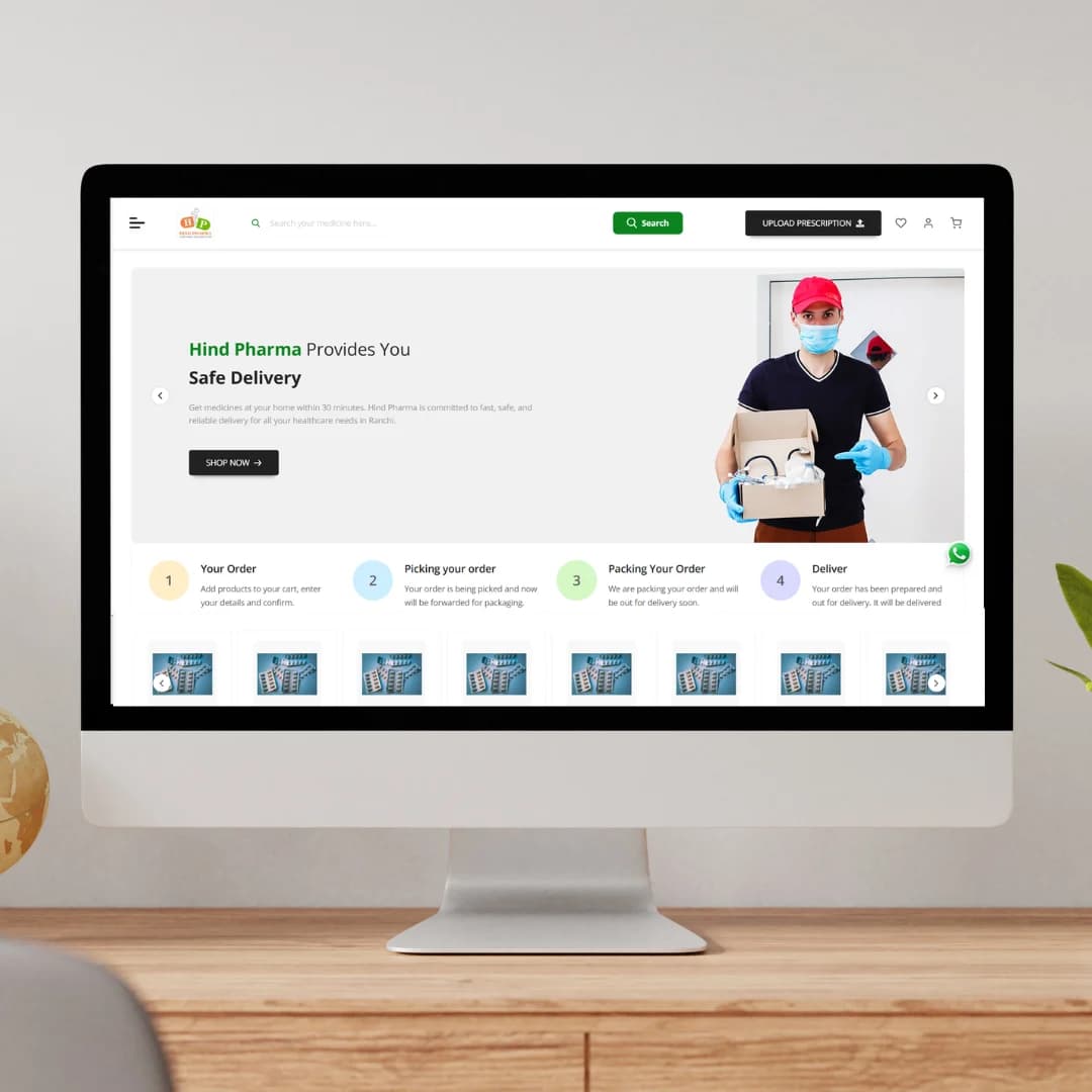 Hind Pharma — Healthcare E-commerce & Branding