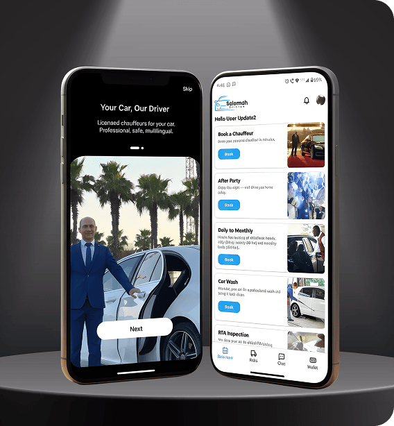 Salamah Drivers — Mobility mobile app developed in Dubai by Control Shift