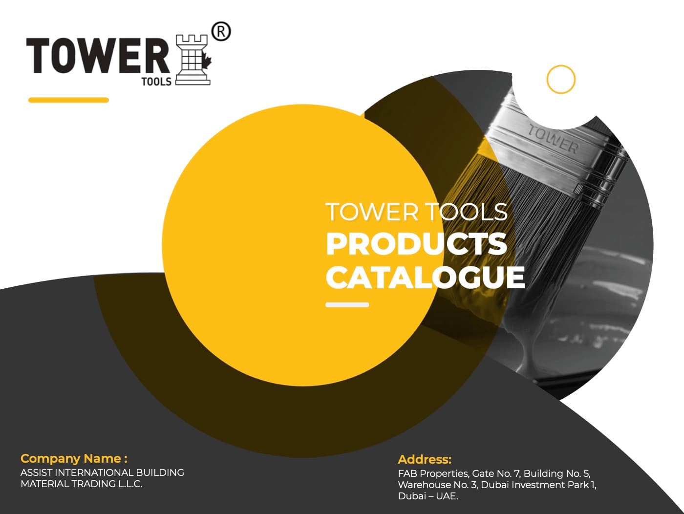 Tower Tools product catalogue cover designed by Control Shift