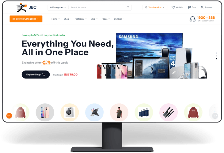 JBC Shop — ecommerce store built by Control Shift for the UAE market