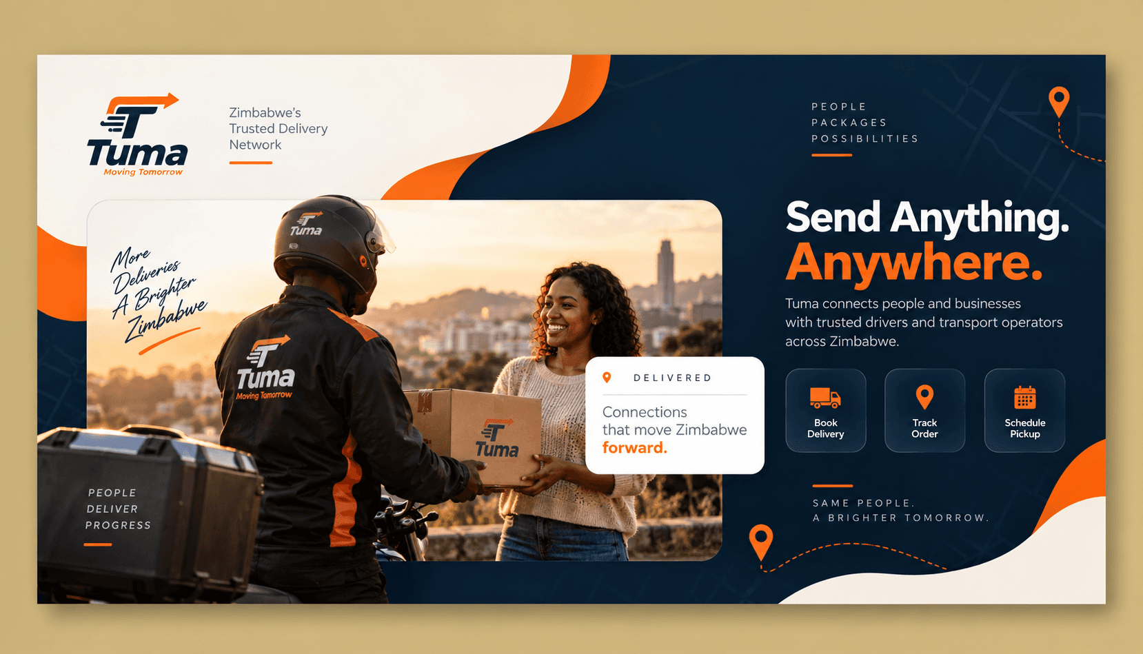 Screenshot of Tuma — Send Anything. Anywhere.