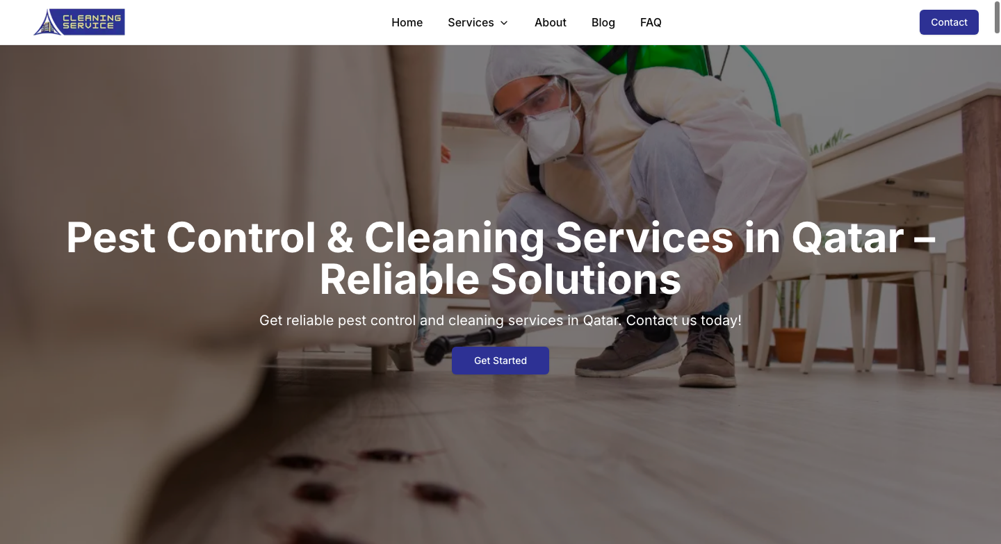Preview of Pest Control & Cleaning Services in Qatar – Reliable Solutions project