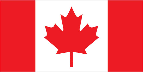 Flag of Canada, representing our client base in Canada