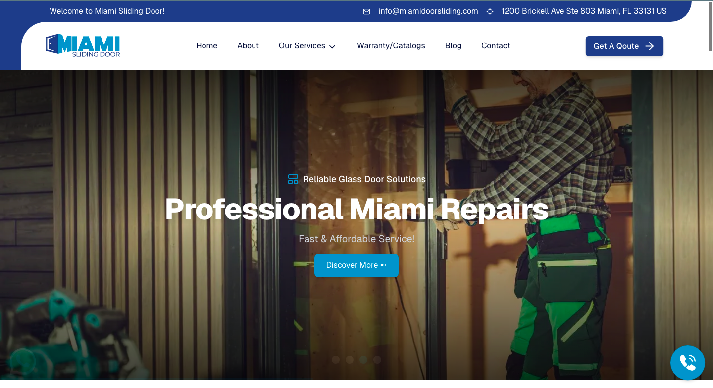 Preview of Expert Sliding Door Repair Services in Miami project