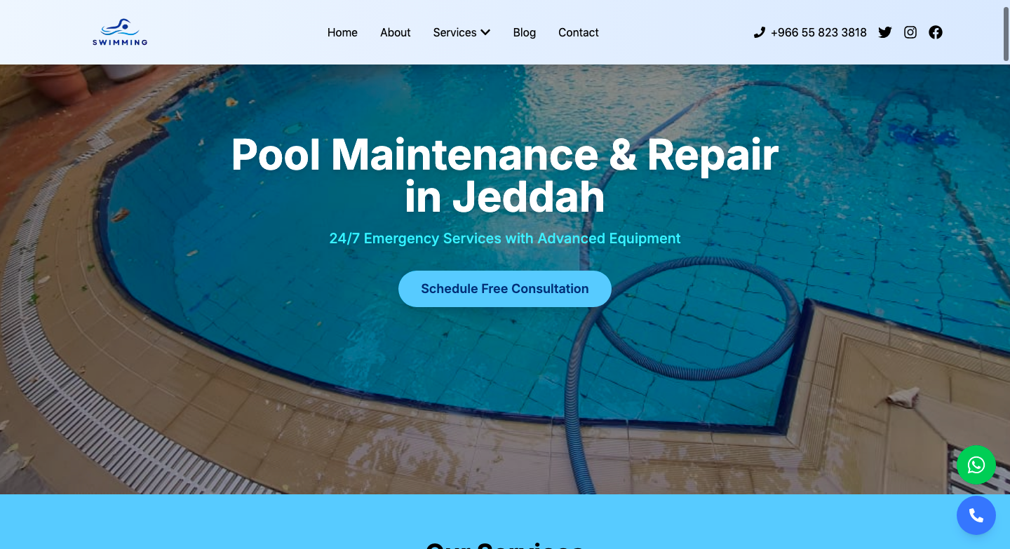 Preview of Expert Swimming Pool Cleaning & Maintenance in Jeddah project